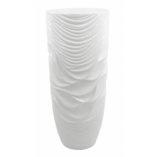 MABEL 36" White Floor Vase Planter