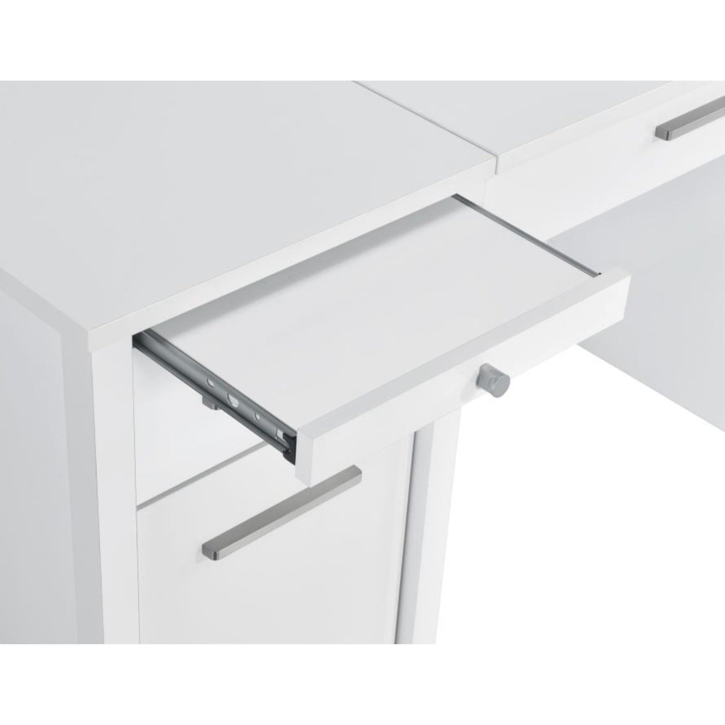 DYLAN 4-drawer Lift Top Office Desk White