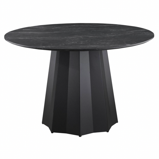 CAMDEN Round 48-inch Faux Marble Top Dining Table