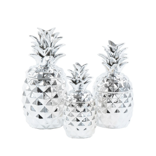 BAKER 3pc Pineapple Canister Set Kitchen Decor
