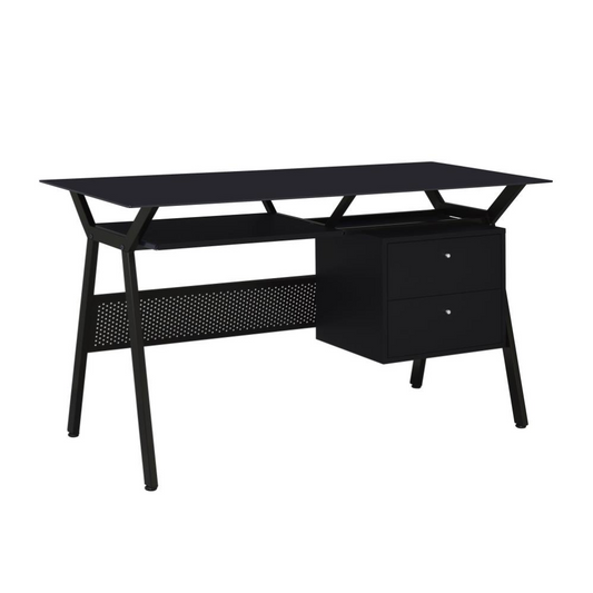 WEAVING 55-inch 2-drawer Computer Desk Keyboard Tray