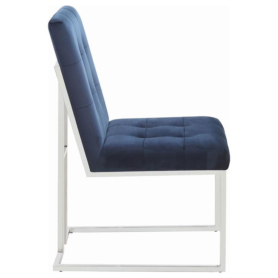 STARLA Blue Upholstered Chair 2 Pcs