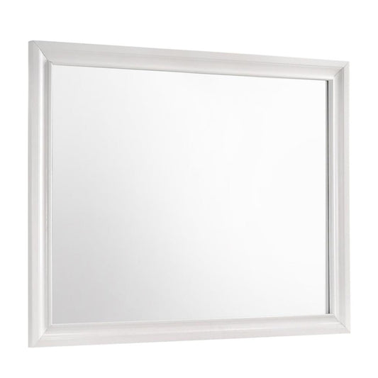 MIRANDA Rectangular Dresser Mirror White