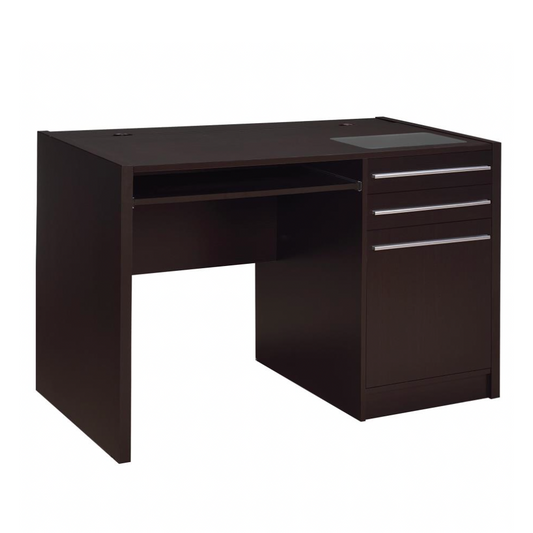 HALSTON 47-inch 2-drawer Office Desk with Cabinet