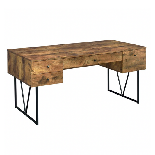 ANALIESE 63-inch 4-drawer Writing Desk Rustic