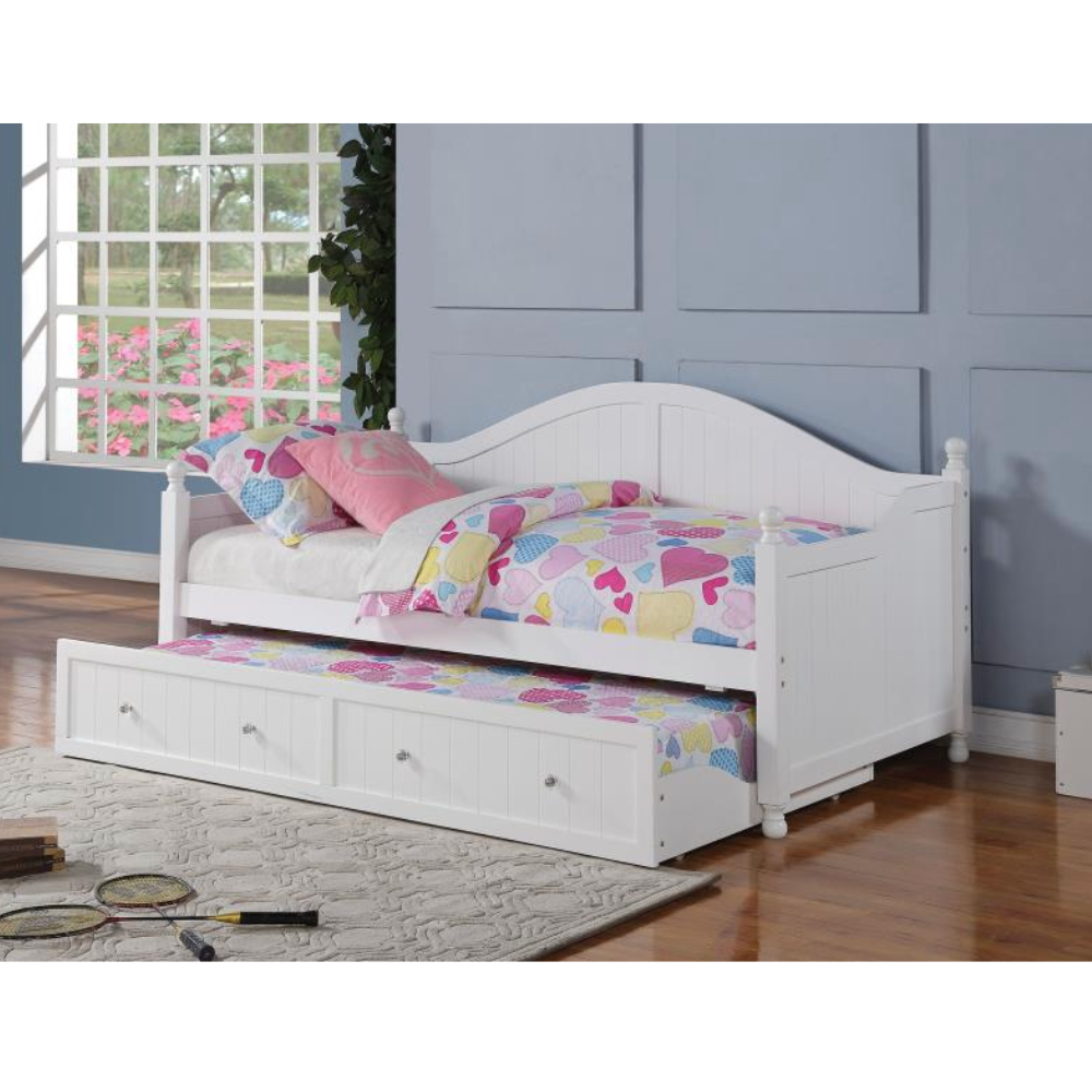 JULIEANN Wood Twin Daybed with Trundle