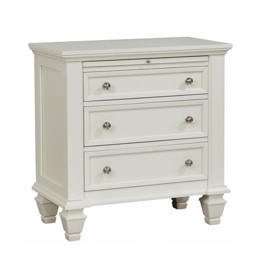 SANDY BEACH 3-drawer Nightstand Cream