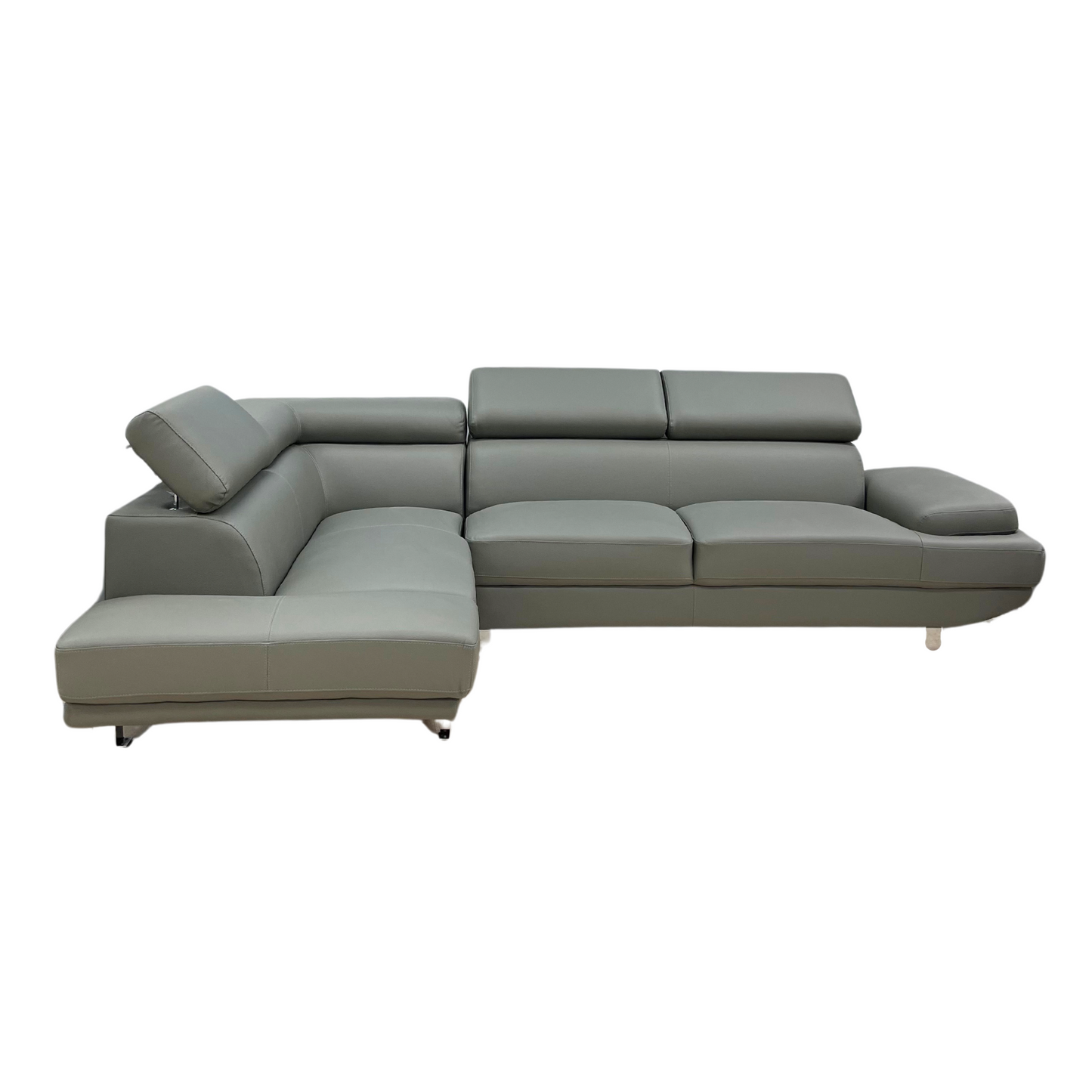EXCEL Modern Sectional Grey Left Chaise