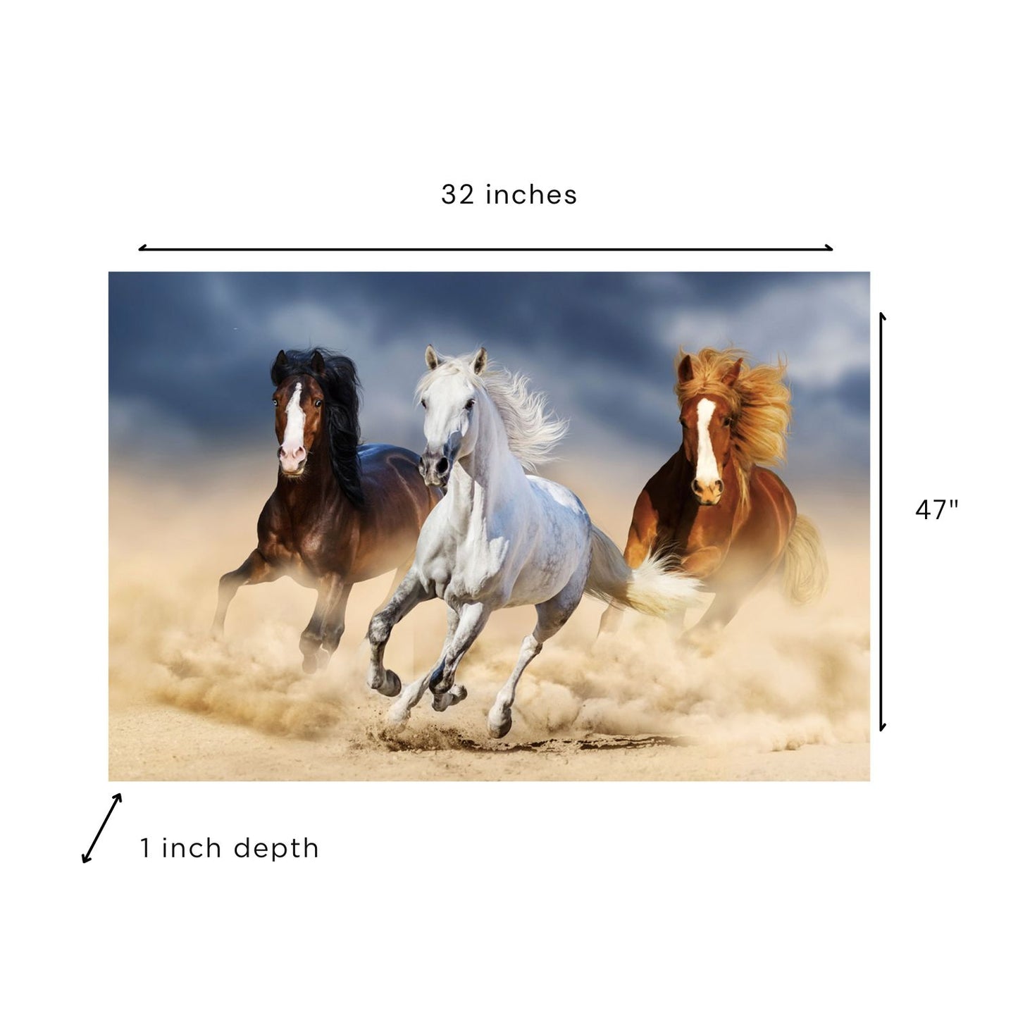 Three Horses Acrylic Print
