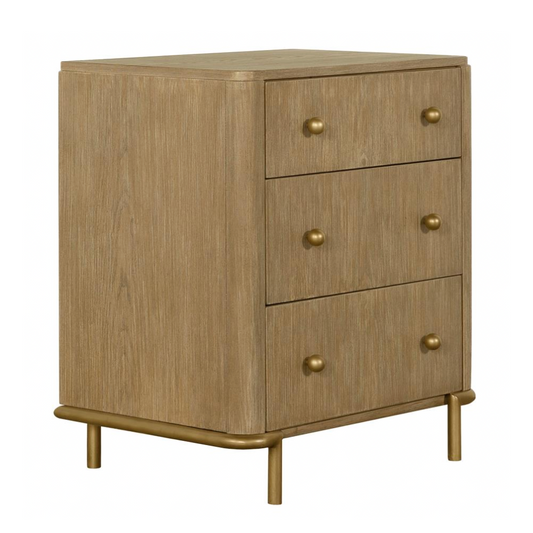 ARINI 3-drawer Nightstand Sand Wash