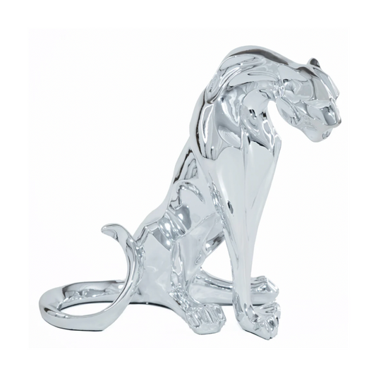 NELLY Fiberglass Leopard Sculpture