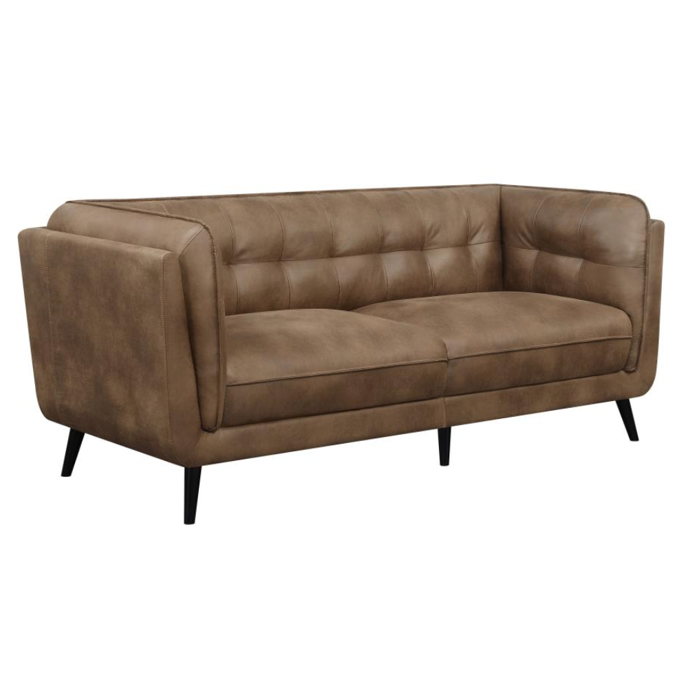 THATCHER Upholstered Tuxedo Arm Tufted Sofa