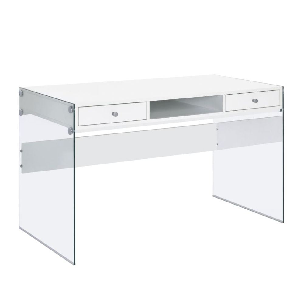 DOBREV 2-drawer Writing Desk White