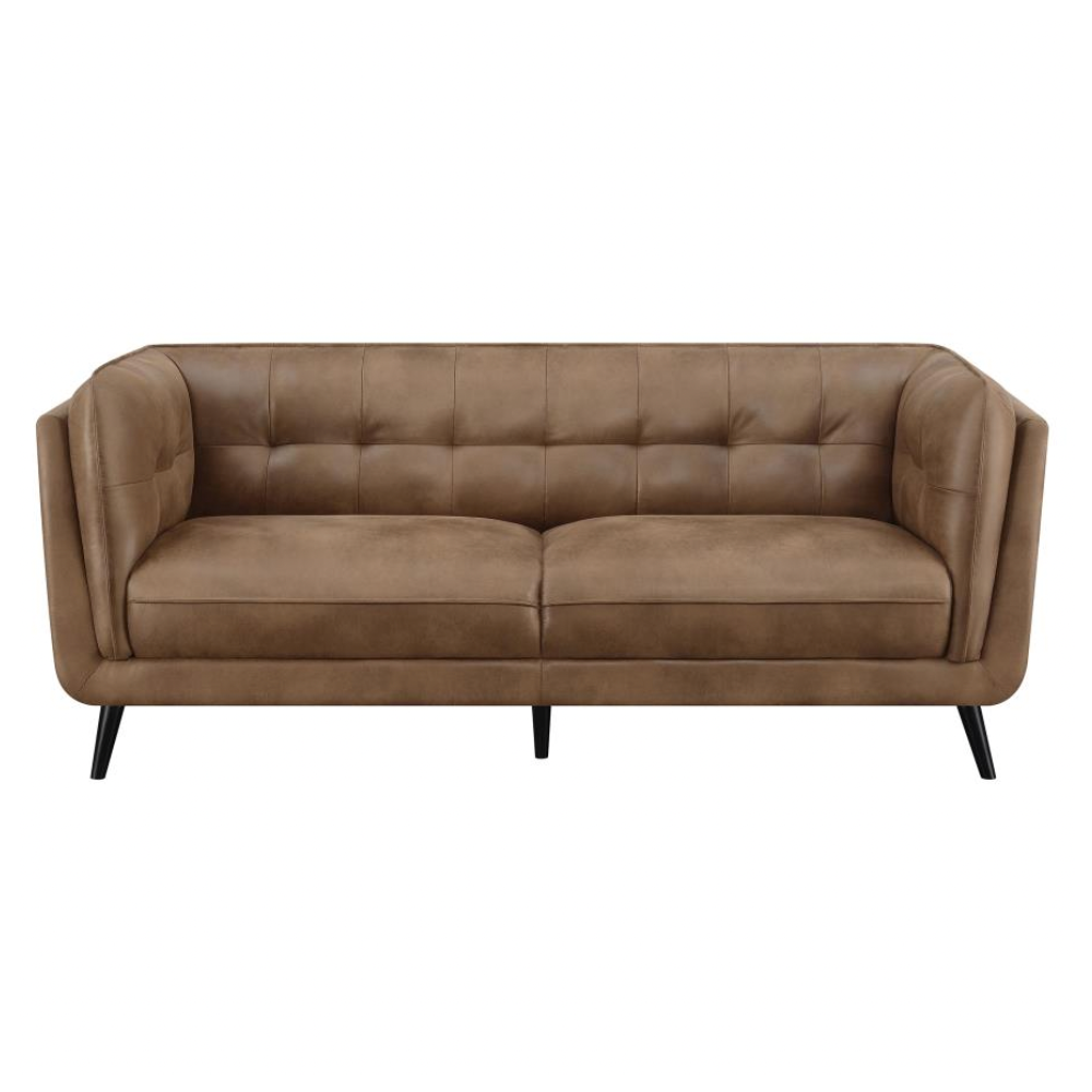 THATCHER Upholstered Tuxedo Arm Tufted Sofa