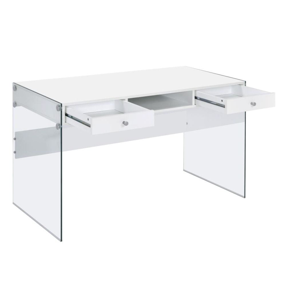 DOBREV 2-drawer Writing Desk White