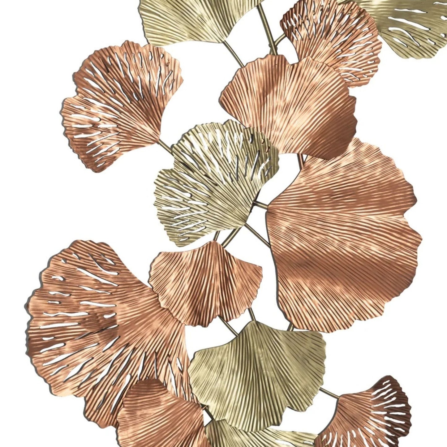 Copper/Gold Leaf Metal Wall Art Decoration