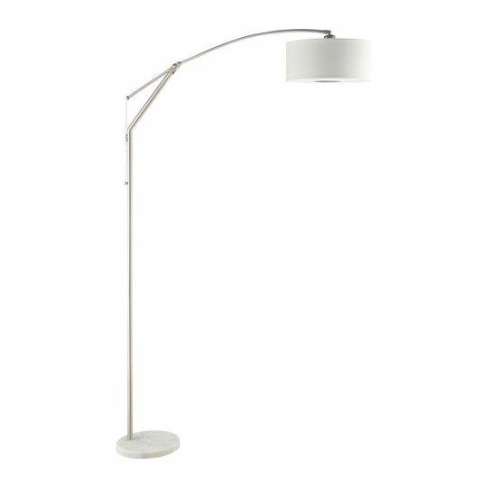 MONIZ 81-inch Drum Shade Arc Adjustable Floor Lamp