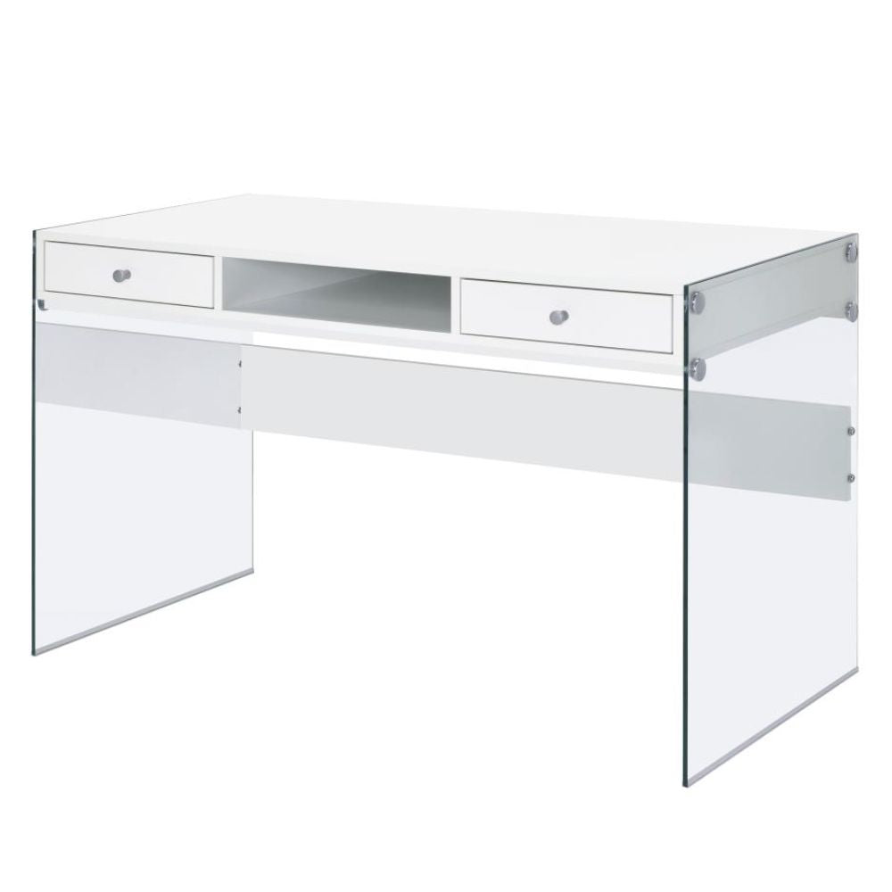 DOBREV 2-drawer Writing Desk White