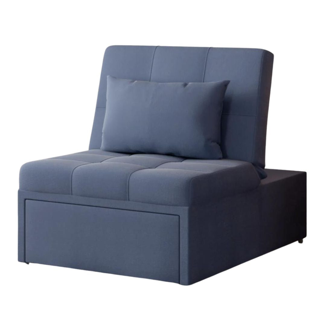 Mello Blue Pull Out Sleeper Chair