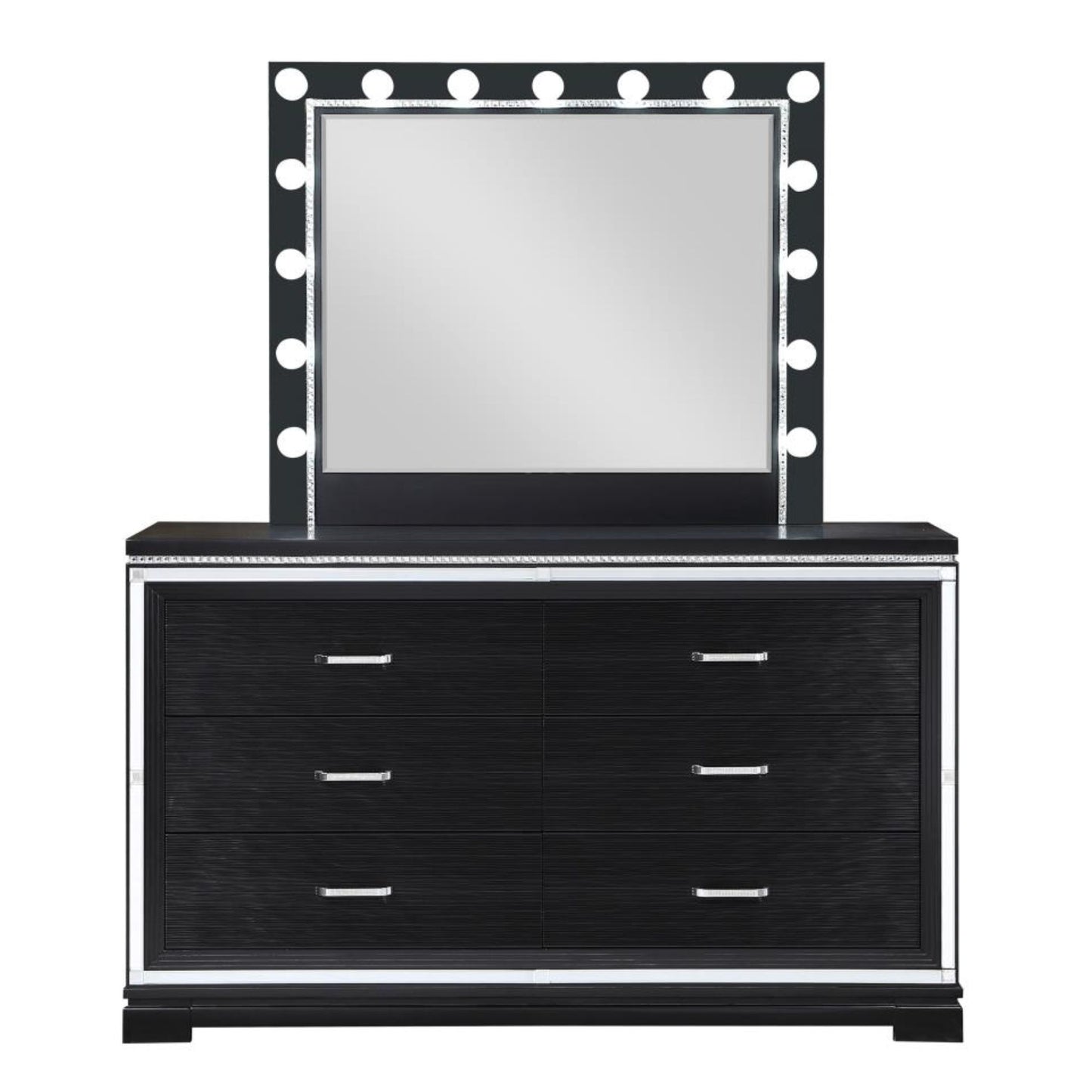 CAPPOLA Rectangular 6-drawer Dresser with Mirror