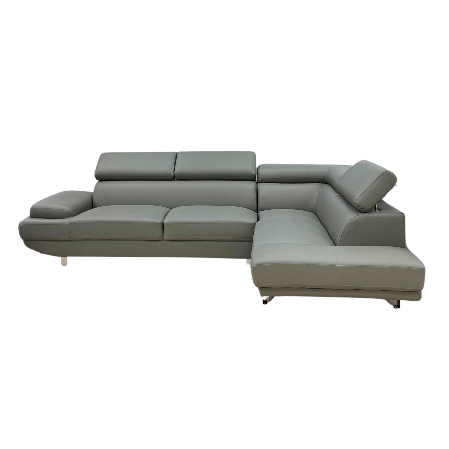 EXCEL Modern Sectional Grey Right Chaise