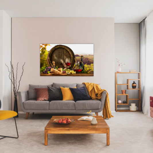 XAVI Wine & Cheese Glass Wall Art