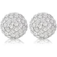 Facetas 3" Gold Crystal Spheres- Set Of 2