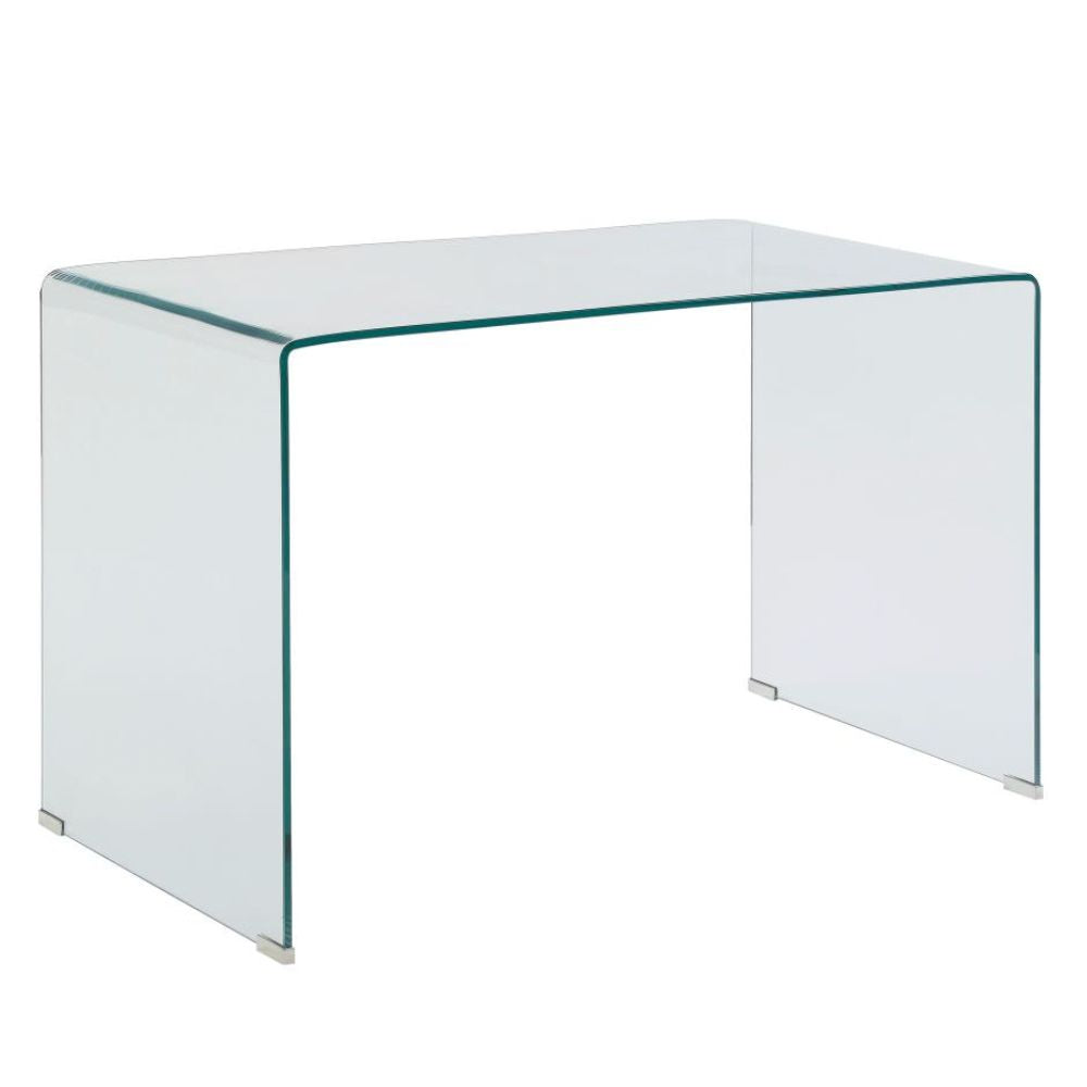 RIPLEY Tempered Bent Glass Writing Desk