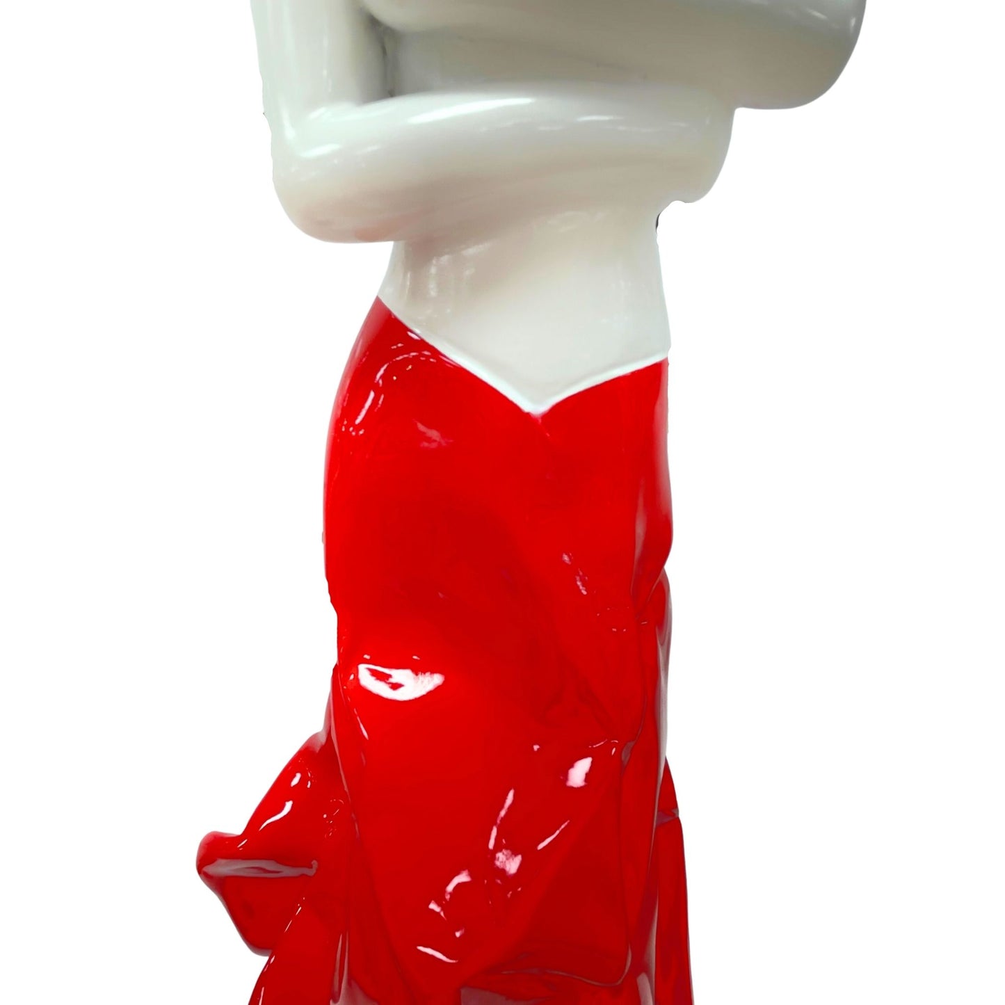 Woman with Red Skirt Statue
