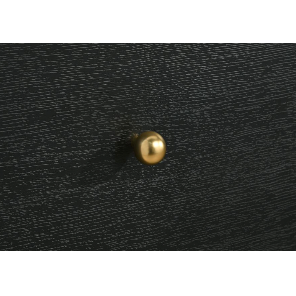 CAVELLE 5-drawer Chest of Drawers Black