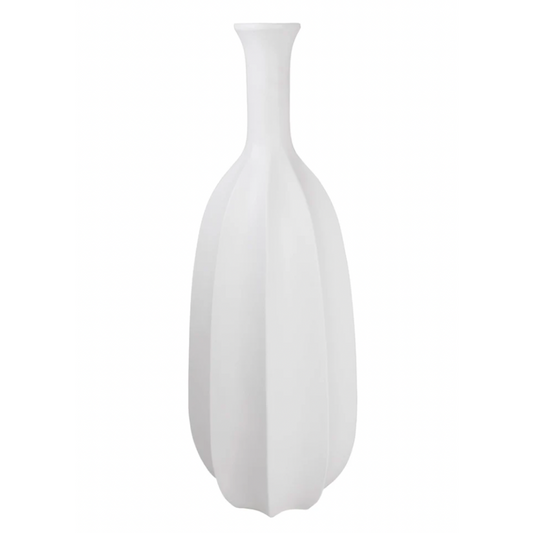 ELLA 40" Floor Vase Planter White