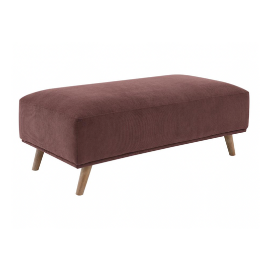 ELIZABETH Corduroy Upholstered Ottoman