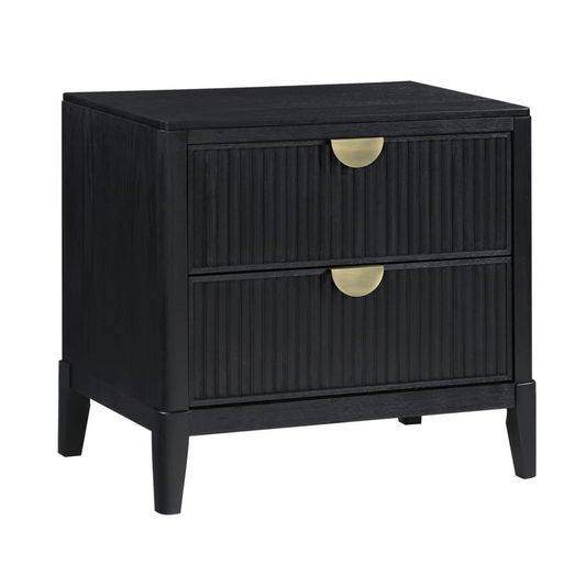 BROOKMEAD 2-drawer Nightstand Black