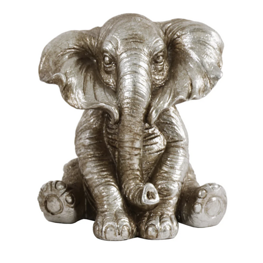 BROOKS Hear No Evil Elephant Sculpture Silver