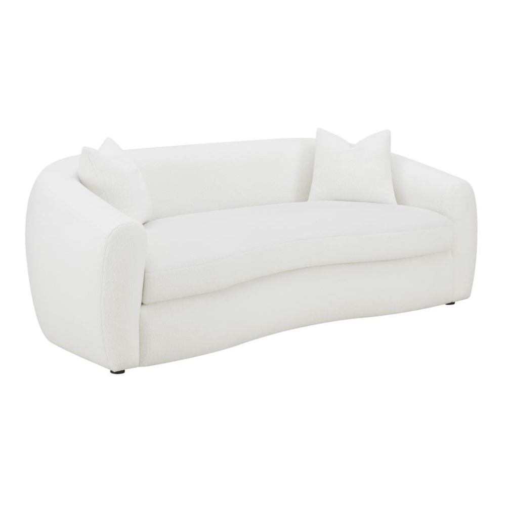 ISABELLA Faux Sheepskin Upholstered Sofa