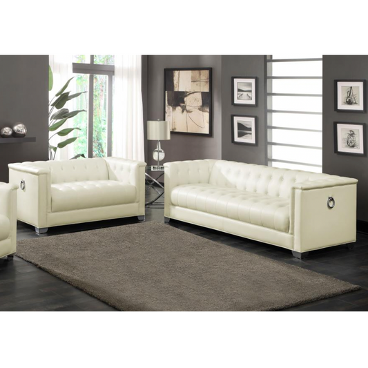CHAVIANO 2-piece Upholstered Track Arm Sofa Set