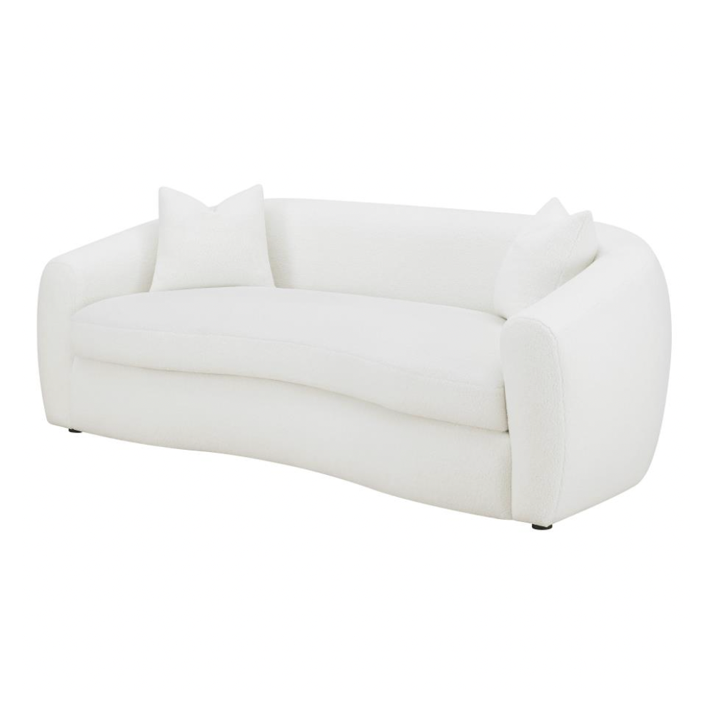 ISABELLA Faux Sheepskin Upholstered Sofa