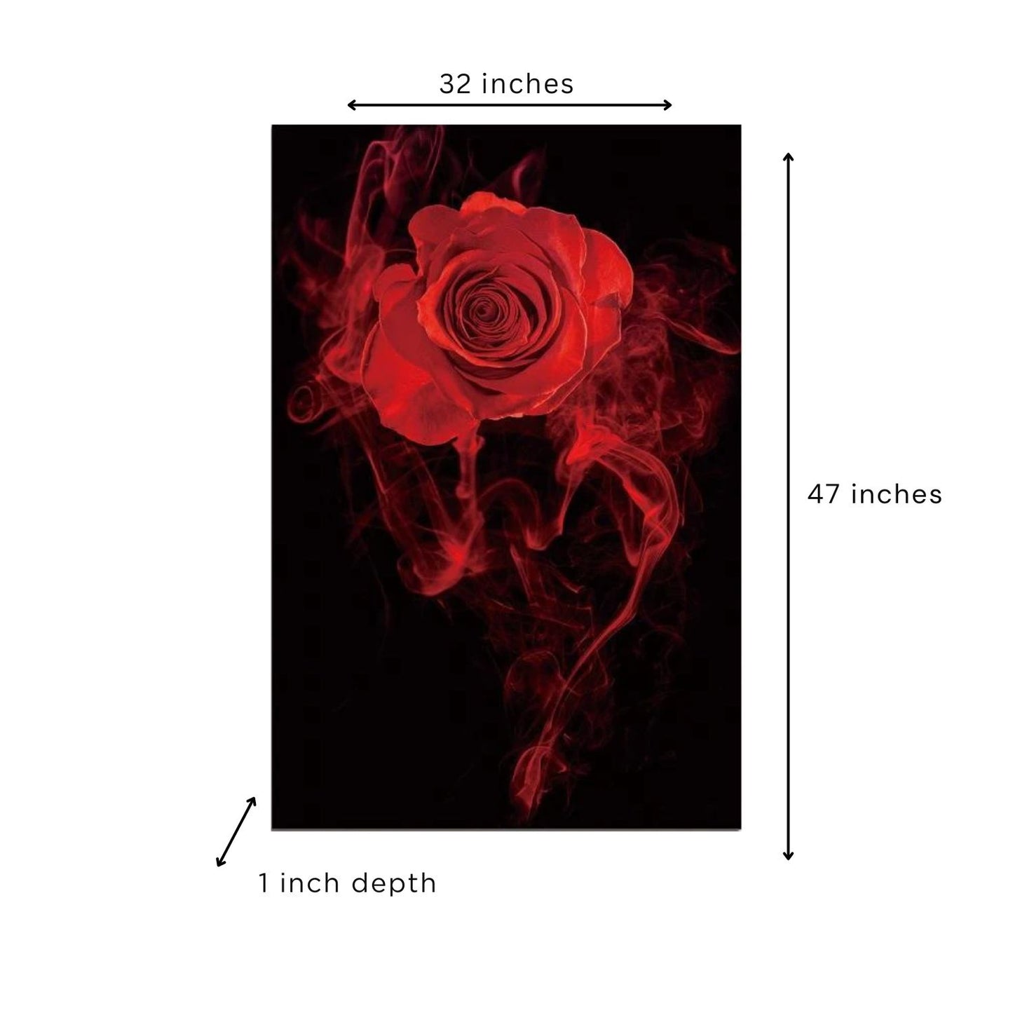Rose in Smoke Acrylic Print