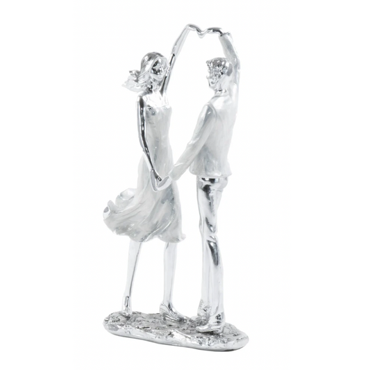 BECKETT Couple Forming a Heart Sculpture