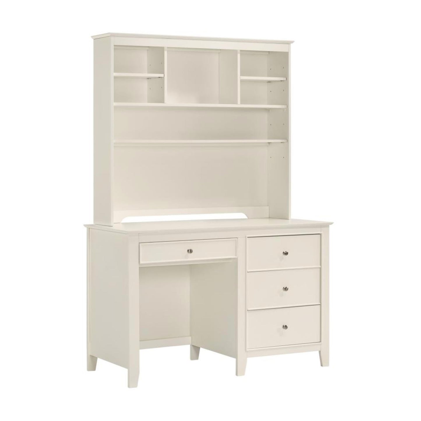 SELENA 3-drawer Computer Desk Storage Cream White