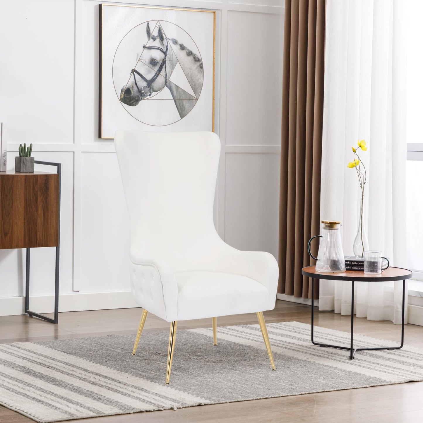 WINTER White Accent Chair