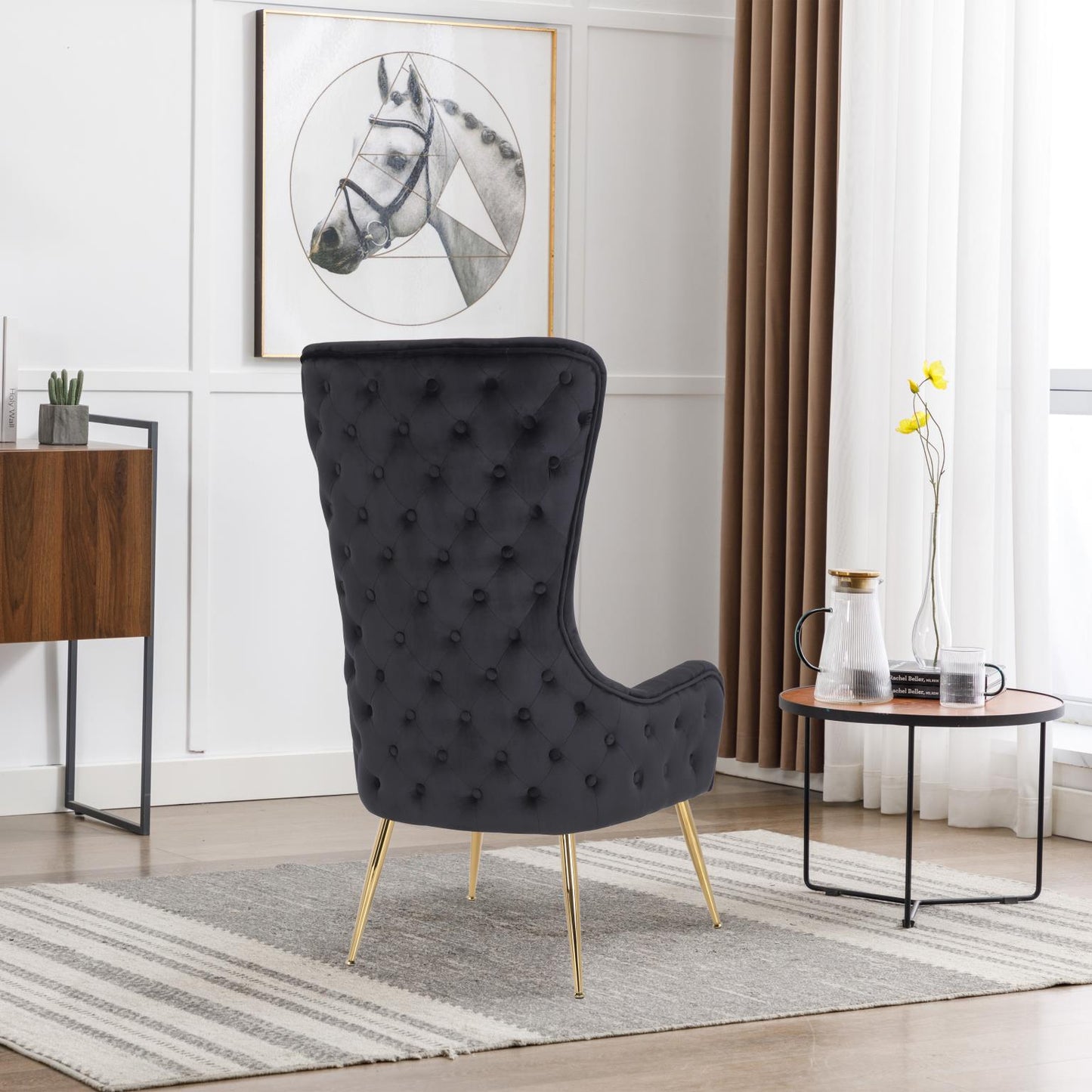 WINTER Black Accent Chair