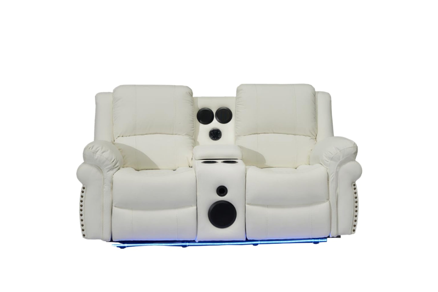 CESAR 2 Seater Reclining Loveseat White