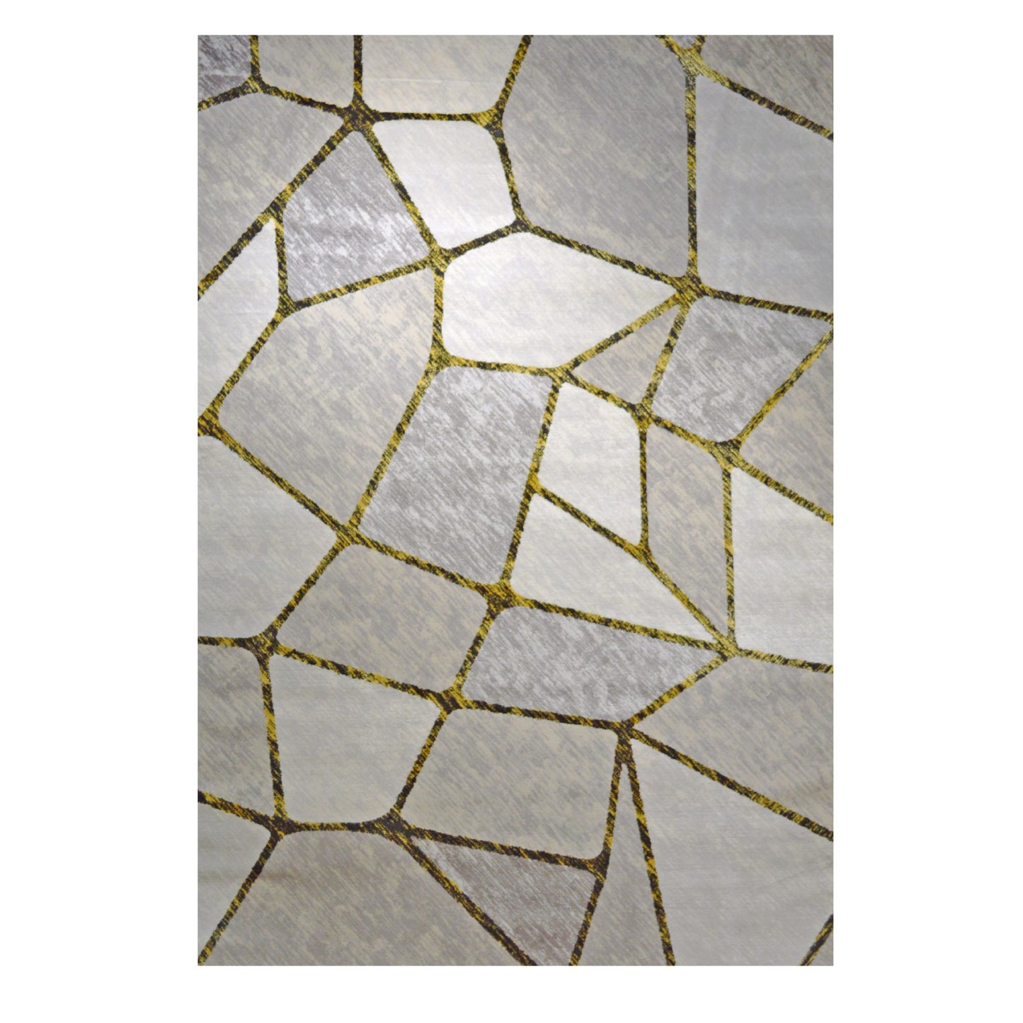 SHAY Marble Like Grey with Gold Line Rug