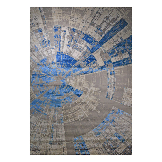 DAWN Blue Circular Design Rug