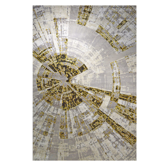 DAWN Gold Circular Design Rug