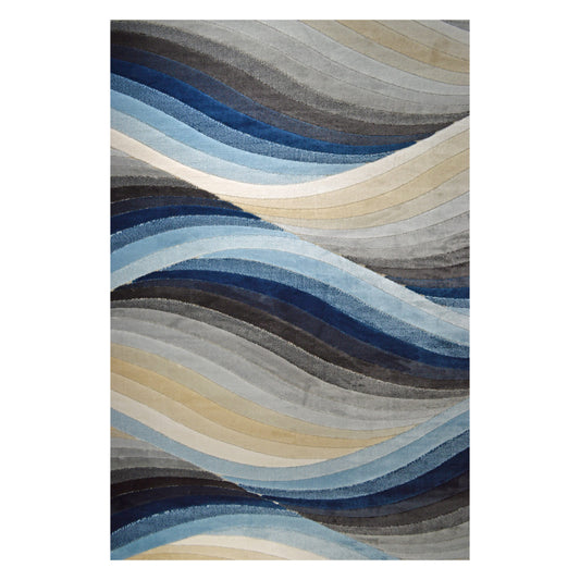 REX Cobalt Whirl Rug