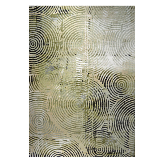 WILLOW Green Swirl Rug