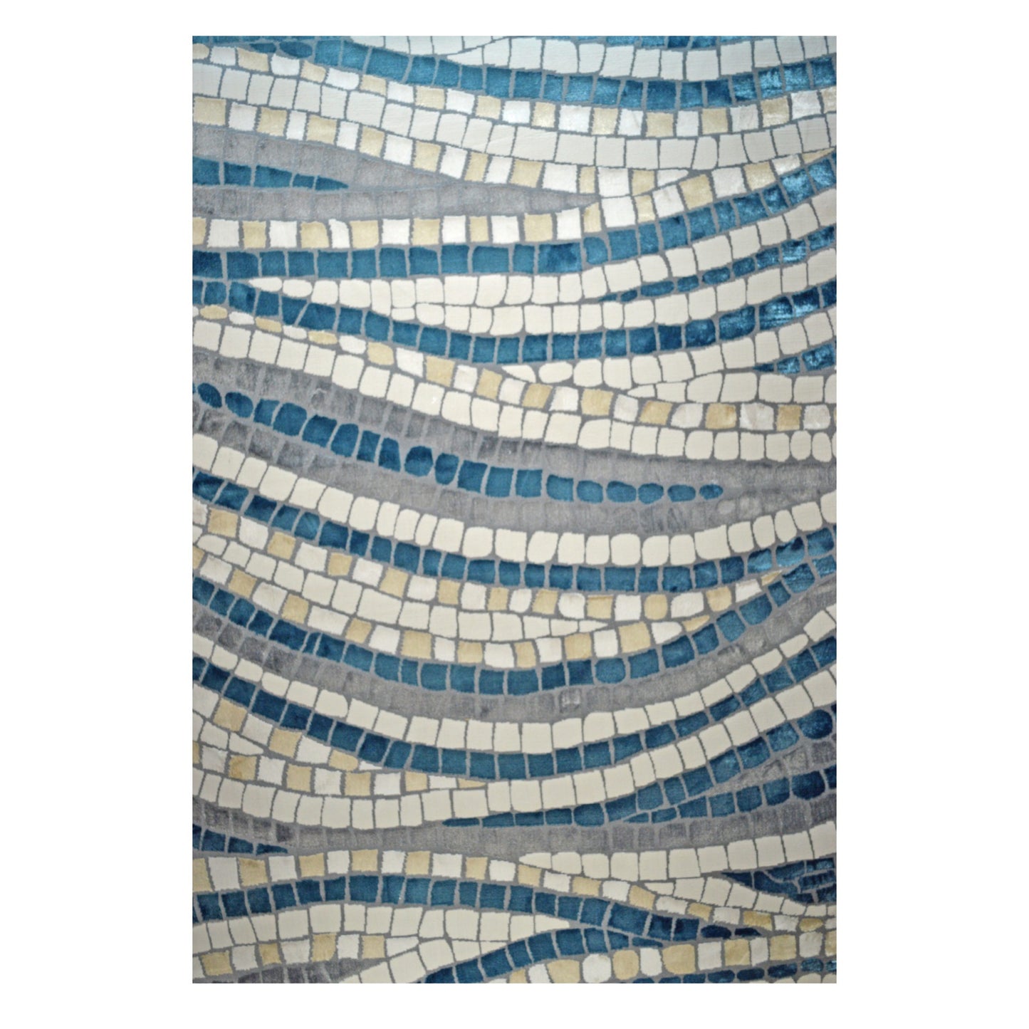 MEADOW Blue Mosaic Rug