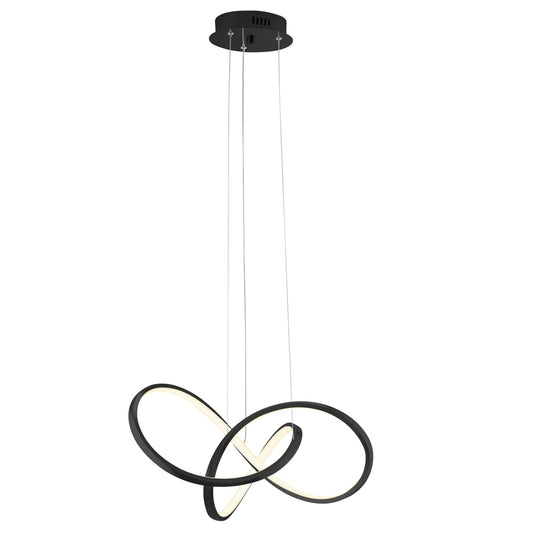 KNOTTED LED Dimmable Chandelier Black